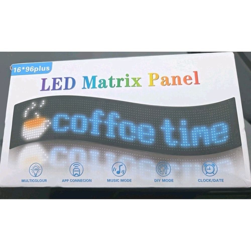 LED Running Text Flexible Advertising Panel Display Field Screen 16 X 96.